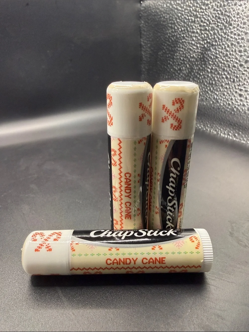 Chapstick -candy cane lip balm - lot of 3-